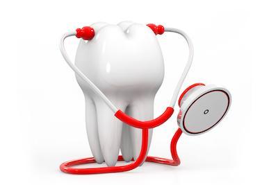 Enlarged tooth with stethoscope at emergency dentist in Lincoln, NE