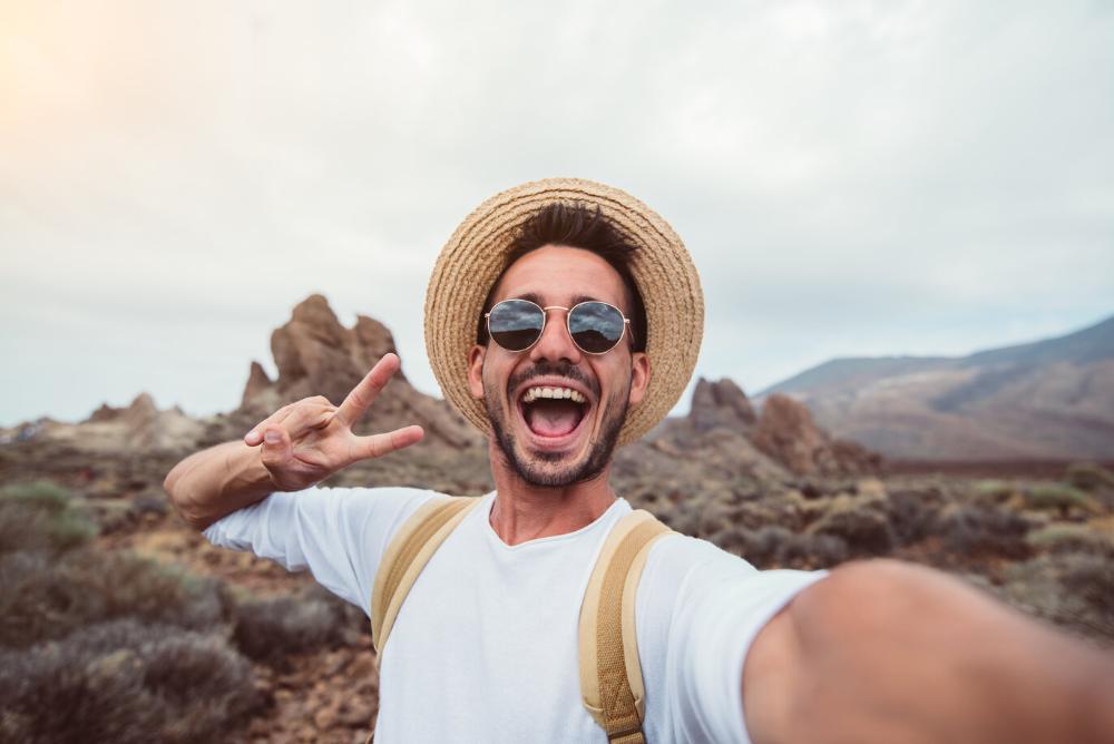 man smiling after getting cosmetic dentistry in lincoln