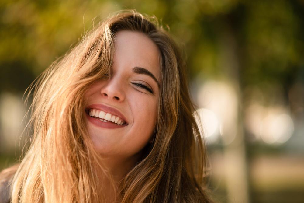 woman smiling 