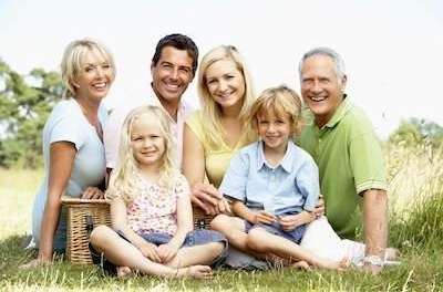 Family after the dentist in Lincoln