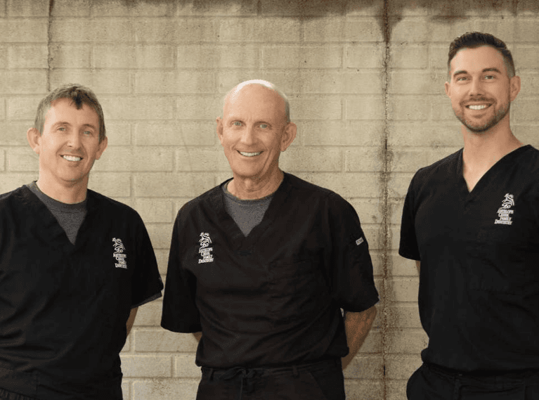 Dr. Joshua Svoboda, Dr. Lou Hedlund, and Dr. Robert Kirkland