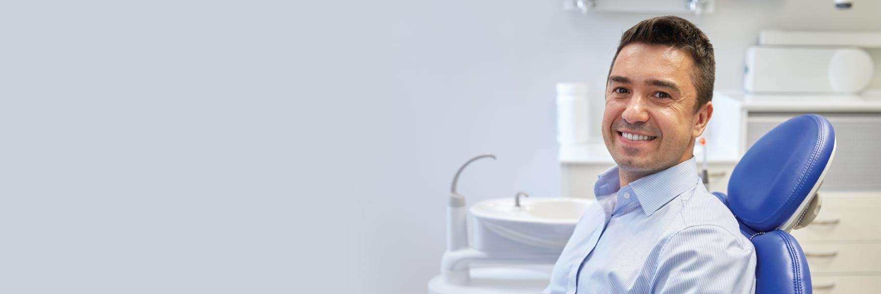man smiling after periodontal treatment in Lincoln NE