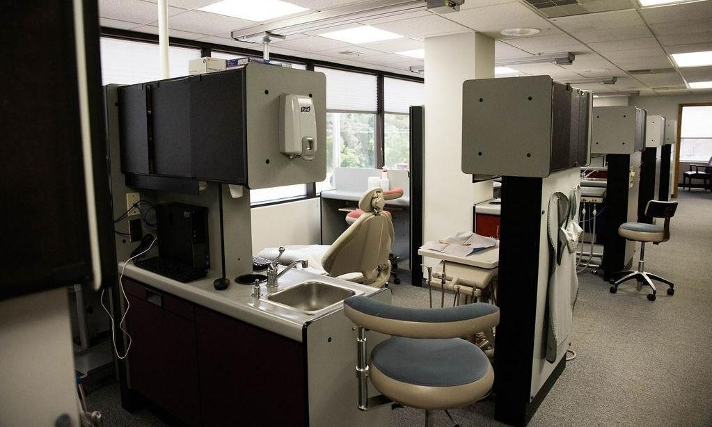 Patient treatment area at dentist office on 40th St in Lincoln, NE